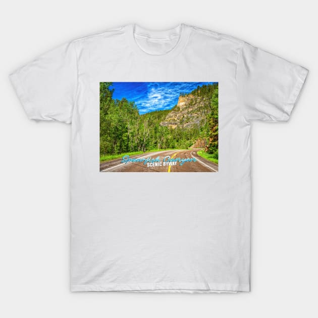 Spearfish Canyon Scenic Byway T-Shirt by Gestalt Imagery